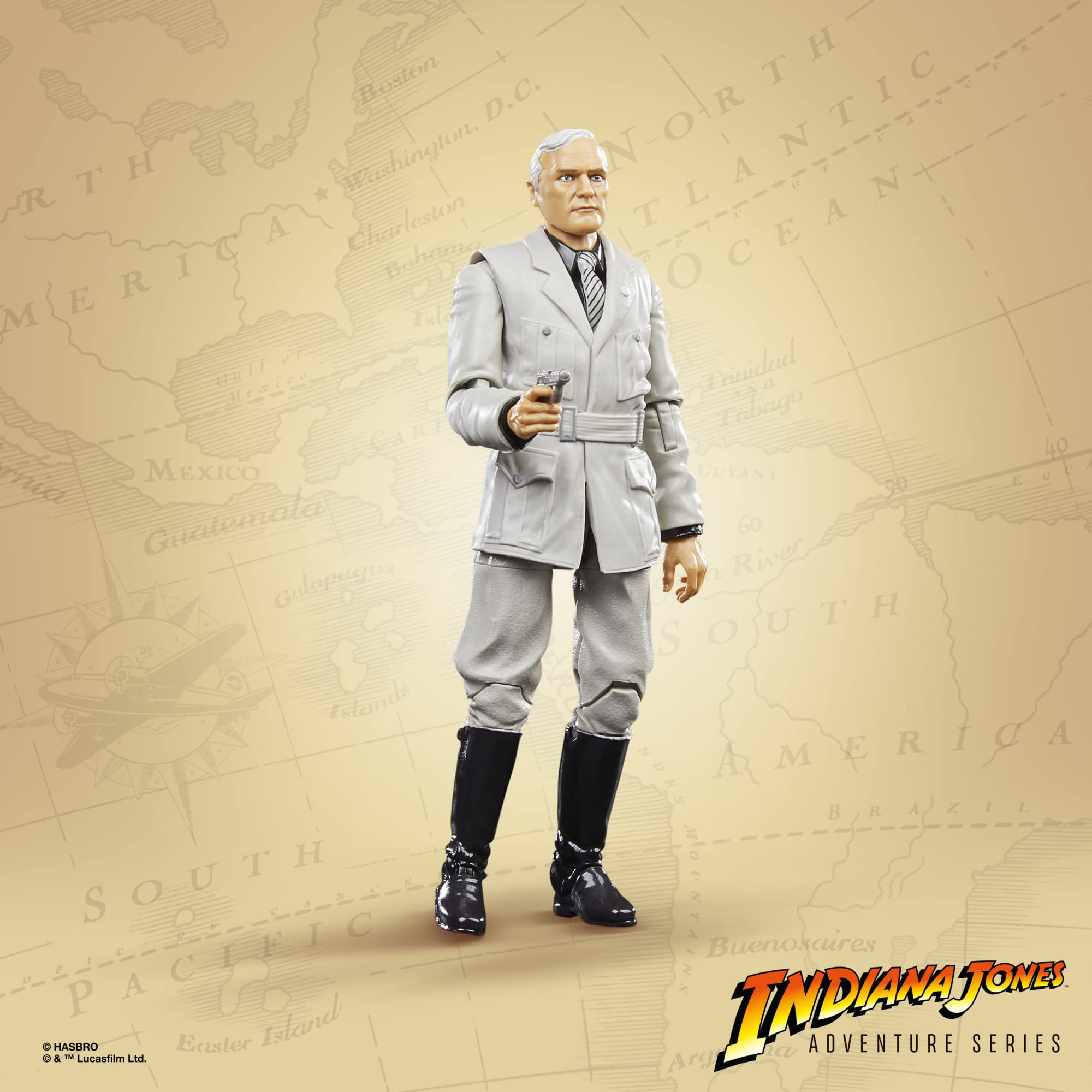 Indiana Jones and The Last Crusade Adventure Series Walter Donovan Toy, 6-Inch Action Figures, Toys for Kids Ages 4 and Up