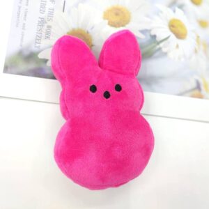 Easter Rabbit Stuffed Plush Bundle, 5.85in/15cm, Soft Plush Bunny Animal Doll, Cute Bunny Gift, Toys, Easter Decorations, 6 Color Pack