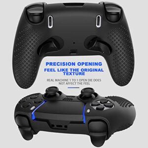 PS5 Edge Controller Cover, Protective Case for PlayStation 5 Edge Controller, PS5 Controller Skin for PlayStation 5 DualSense Wireless Edge Controller with 4PCS Thumb Grip Caps+L2 R2 Trigger Extender