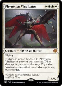 magic: the gathering - phyrexian vindicator (027) - phyrexia: all will be one