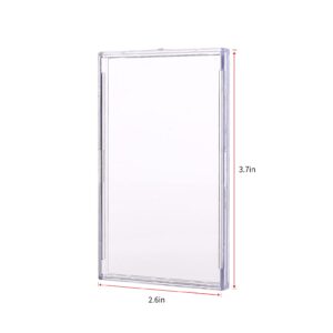 UTCTBC Cards Sleeves Top Loaders 10 Hard Acrylic Card Protector Clear Card Brick + 2 Display Stand Fit for Trading Cards,Standard Sports Cards,Baseball Card Holder Cases Collectibles Card Protectors