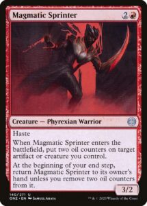 magic: the gathering - magmatic sprinter (140) - phyrexia: all will be one