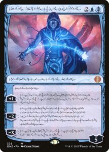 magic: the gathering - jace, the perfected mind (325) - showcase - phyrexian - phyrexia: all will be one