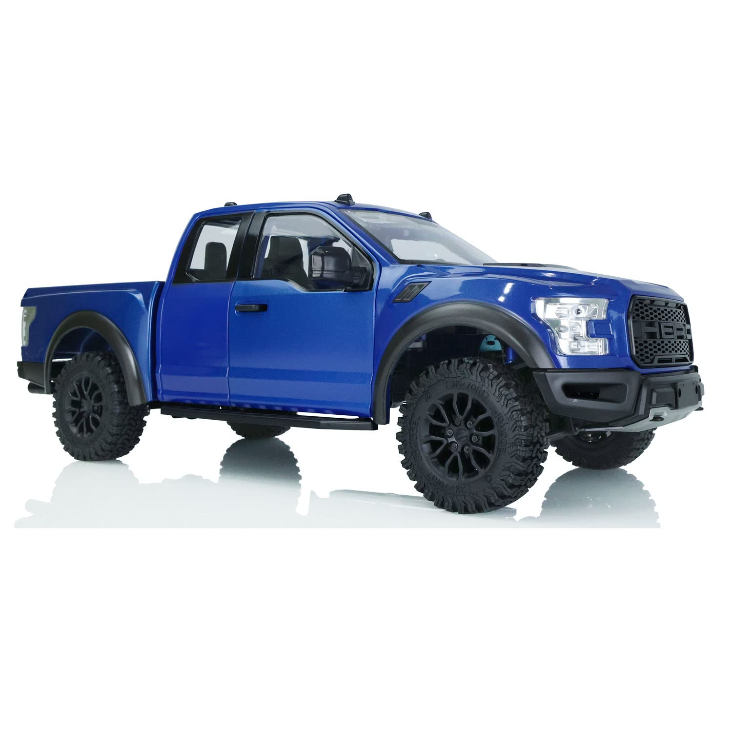 TOUCAN RC HOBBY Jdm 1/10 Rc Racing Crawler Car for F-150 Off-Road Vehicle Blue W/O Electric Parts