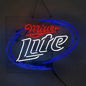 prouten 17in millers lite neon sign acrylic beer cave gift artwork decor neon light