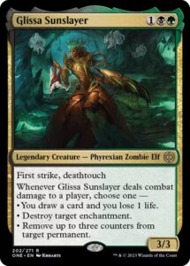 magic: the gathering - glissa sunslayer (202) - foil - phyrexia: all will be one