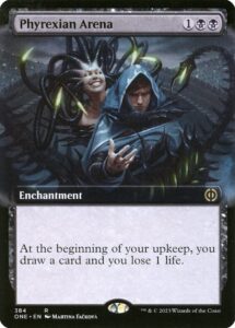 magic: the gathering - phyrexian arena (384) - extended art - phyrexia: all will be one