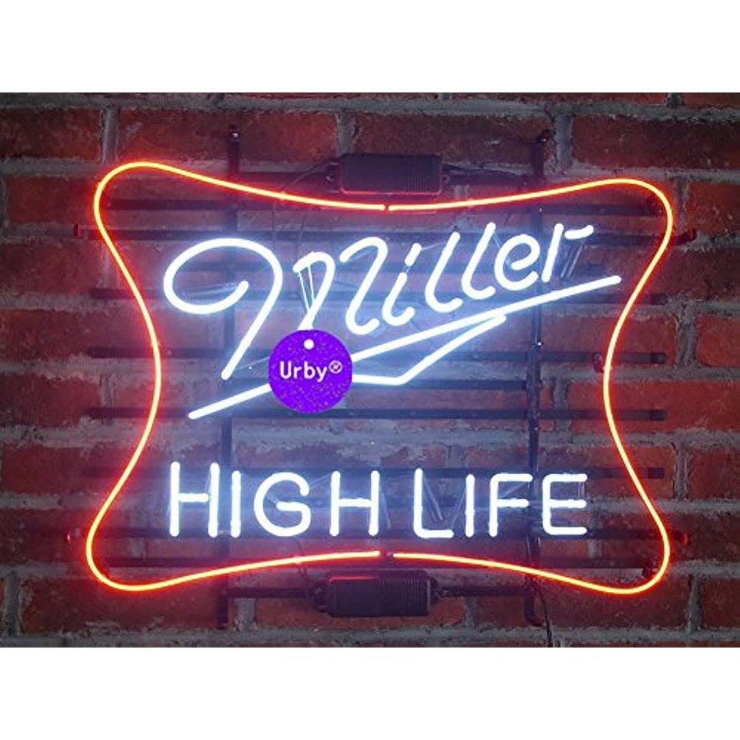 Prouten 24inx20in Larger Miller High Life Beer Bar Neon Sign 3-Year Warranty-Best