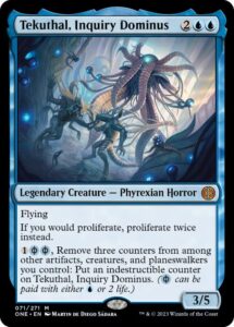 magic: the gathering - tekuthal, inquiry dominus (071) - phyrexia: all will be one