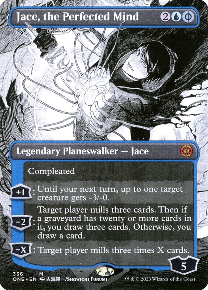 Magic: the Gathering - Jace, The Perfected Mind (336) - Borderless - Phyrexia: All Will Be One