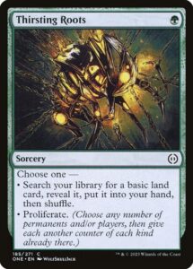 magic: the gathering - thirsting roots (185) - phyrexia: all will be one