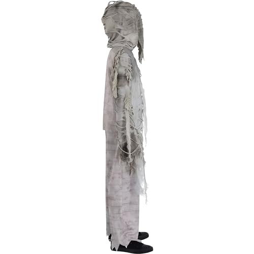 Cheesecloth Mummified Costume with Attached Hood Set - X-Large (14-16) - Ideal for Halloween, Costume Parties, Dress-up, Role-playing, and Any Other Occasion