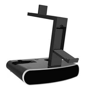 PS5 Console Charger Station,Fast Double Charger Base Dock with Headset Holder Charging Station for Playstation 5 VR2 Console (Black)