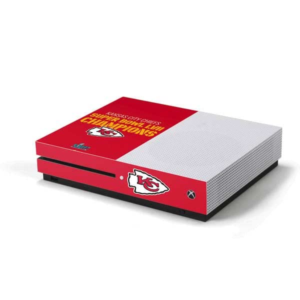 Skinit Decal Gaming Skin Compatible with Xbox One S Console - Officially Licensed NFL Kansas City Chiefs Super Bowl LVII Champions Design