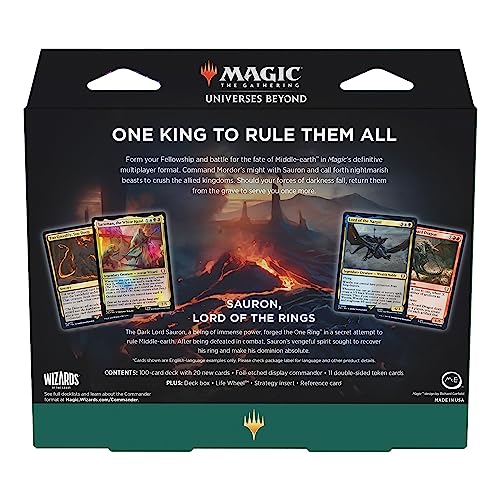 Magic: The Gathering The Lord of The Rings: Tales of Middle-Earth Commander Deck 4 + Collector Booster Sample Pack