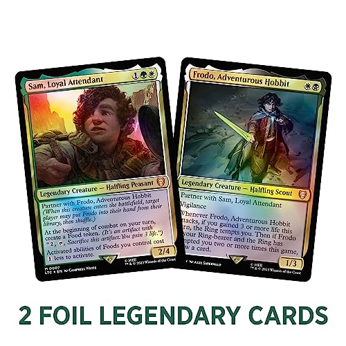 Magic The Gathering The Lord of The Rings: Tales of Middle-Earth Commander Deck 2 + Collector Booster Sample Pack