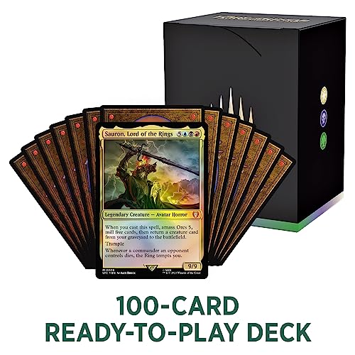 Magic: The Gathering The Lord of The Rings: Tales of Middle-Earth Commander Deck 4 + Collector Booster Sample Pack