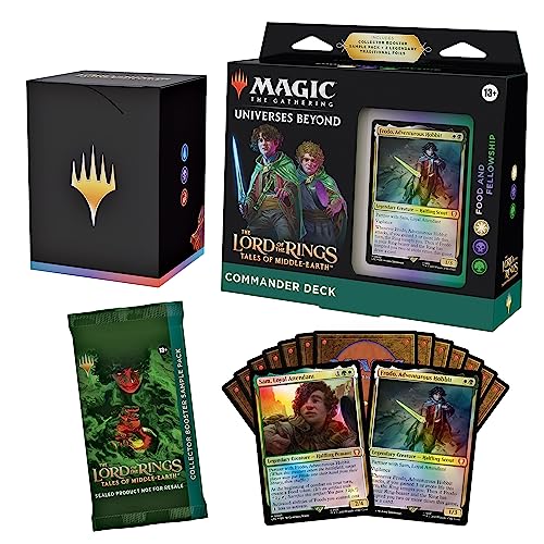 Magic The Gathering The Lord of The Rings: Tales of Middle-Earth Commander Deck 2 + Collector Booster Sample Pack