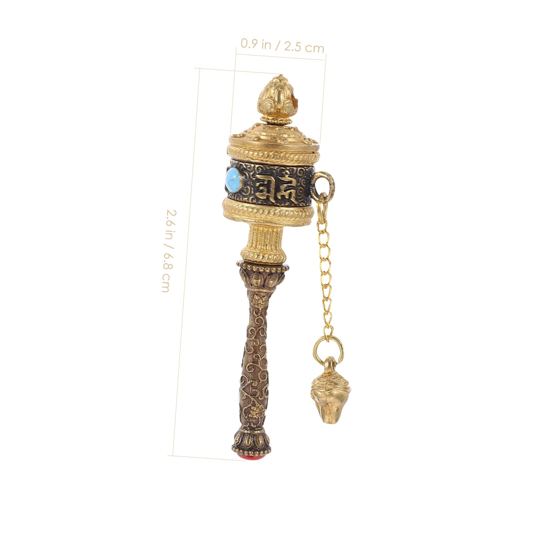 Hand Prayer Wheel Traditional Prayer Wheel Home Religious Ornament Unique Prayer Wheel Blessing Prayer Wheel Religious Decor Creative Prayer Wheel Prayer Wheel Decor