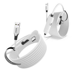 syntech charging link cable 16ft and standard link cable 16ft compatible with oculus/meta quest 2/1