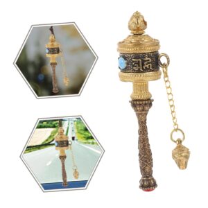 Hand Prayer Wheel Traditional Prayer Wheel Home Religious Ornament Unique Prayer Wheel Blessing Prayer Wheel Religious Decor Creative Prayer Wheel Prayer Wheel Decor