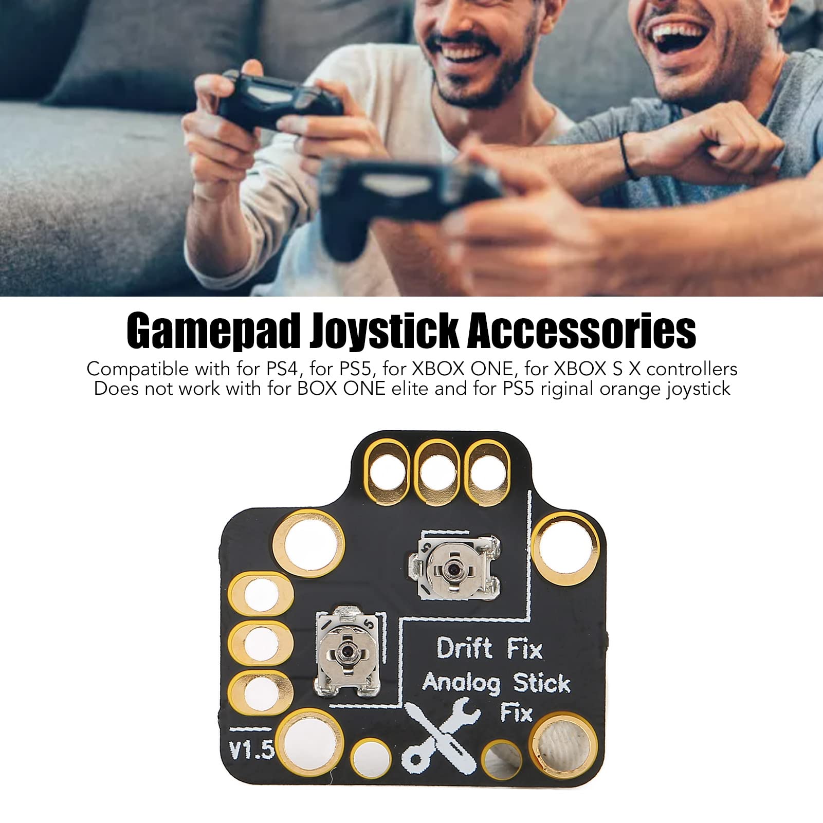 10Pcs Gamepad Controller Simulation Thumb Joystick Drift Repair Board, 3D Analog Stick Drift Fix Mod for PS4 for PS5 for Xbox One and X Game Controllers