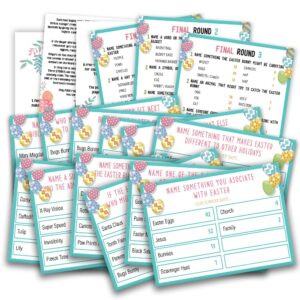 easter friendly feud quiz, family feud quiz, baby shower game night, easter party game, family activity, feud trivia quiz, baby shower game - 02