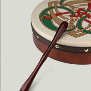 Fair Trade Traditional 12'' Irish Celtic Bodhran with beater & DVD - handcrafted in Ireland