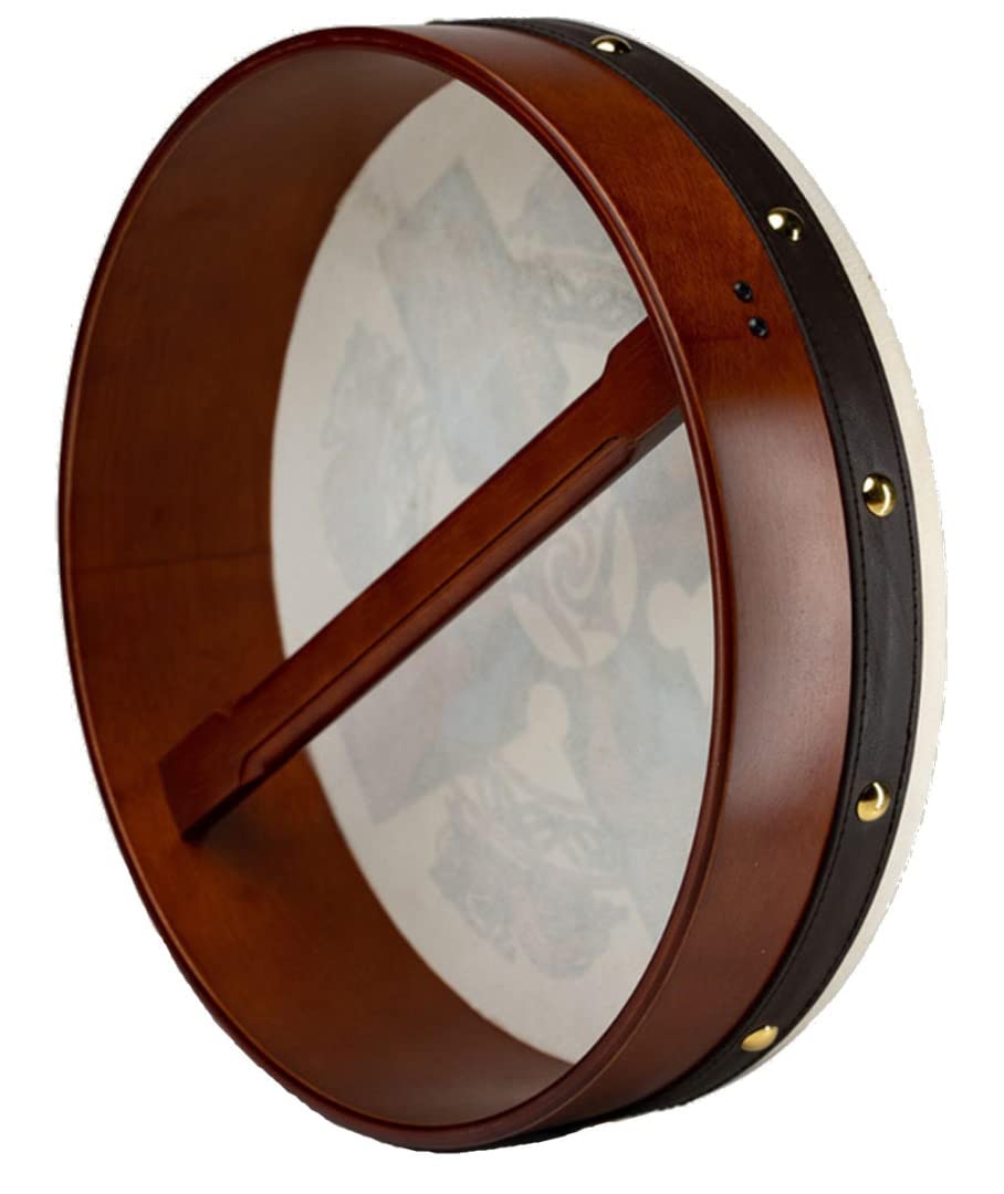 Fair Trade Traditional 12'' Irish Celtic Bodhran with beater & DVD - handcrafted in Ireland