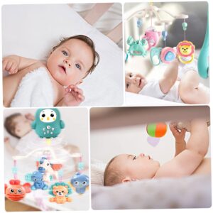 Kisangel 2 Sets Soothing Toys Creative Hanging Rattles Kids Playset Musical Baby Mobile Lovely Baby Crib Rattle Baby Hanging Toys Phones for Kids Abs Chicken Coop to Rotate Bed Bell