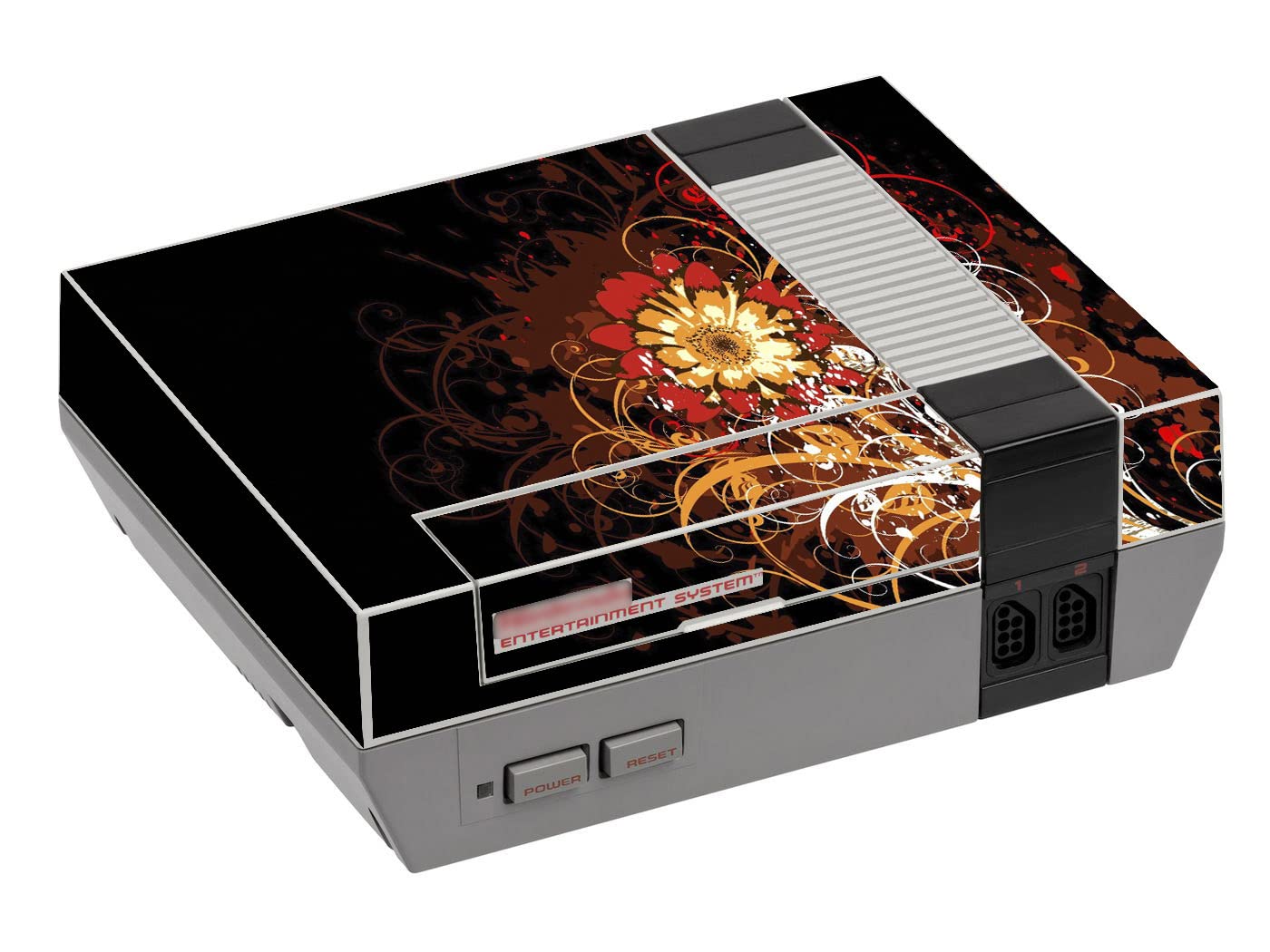 LidStyles Vinyl Protection Skin Kit Decal Sticker Compatible with NES Console (Fire Flower)