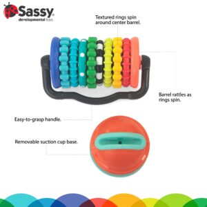 Sassy Eco Rings Around Tray Toy | Made Green with Plant-Based Plastic | 6+ Months