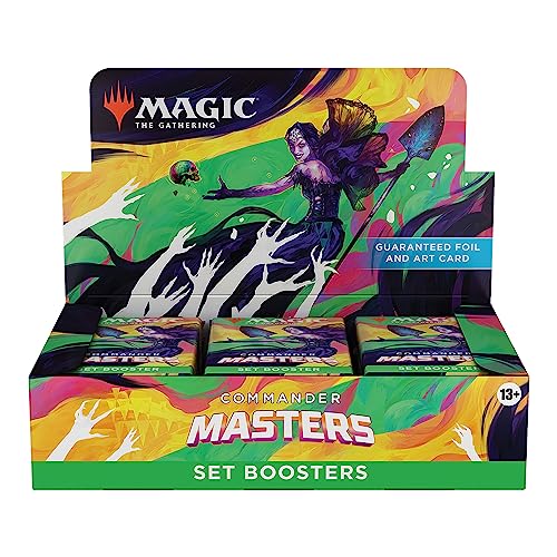 Magic The Gathering Commander Masters Set Booster Box - 24 Packs (360 Magic Cards)