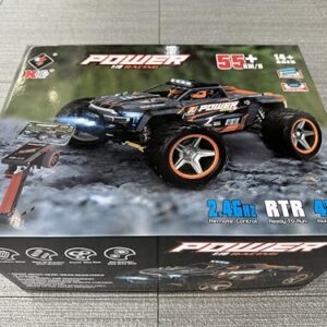 WLtoys 104018 1:10 2.4G Racing Remote Control Car 55KM/H 4WD Large Alloy Electric Remote Control Crawler Children's Toy (104018 1 * 2200mAh)