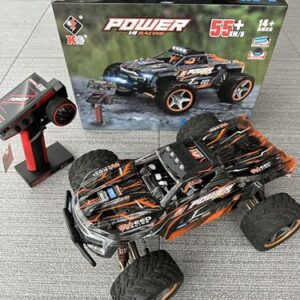 WLtoys 104018 1:10 2.4G Racing Remote Control Car 55KM/H 4WD Large Alloy Electric Remote Control Crawler Children's Toy (104018 1 * 2200mAh)