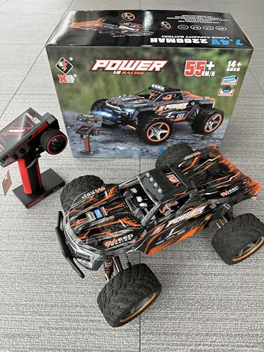 WLtoys 104018 1:10 2.4G Racing Remote Control Car 55KM/H 4WD Large Alloy Electric Remote Control Crawler Children's Toy (104018 1 * 2200mAh)