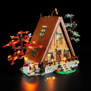 LIGHTAILING Light for Lego- 21338 A-Frame Cabin - Led Lighting Kit Compatible with Lego Building Blocks Model - NOT Included The Model Set