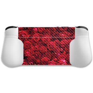 MightySkins Carbon Fiber Skin Compatible with Logitech G Cloud Gaming Handheld - Too Many Roses | Protective, Durable Textured Carbon Fiber Finish | Easy to Apply | Made in The USA