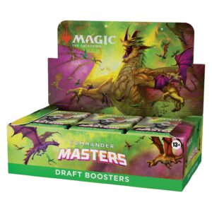 magic: the gathering commander masters draft booster box - 24 packs (480 cards)