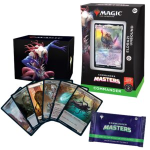 Magic: The Gathering Commander Masters Commander Deck Bundle – Includes Set of 4 Decks (1 Eldrazi Unbound, 1 Enduring Enchantments, 1 Planeswalker Party, and 1 Sliver Swarm)