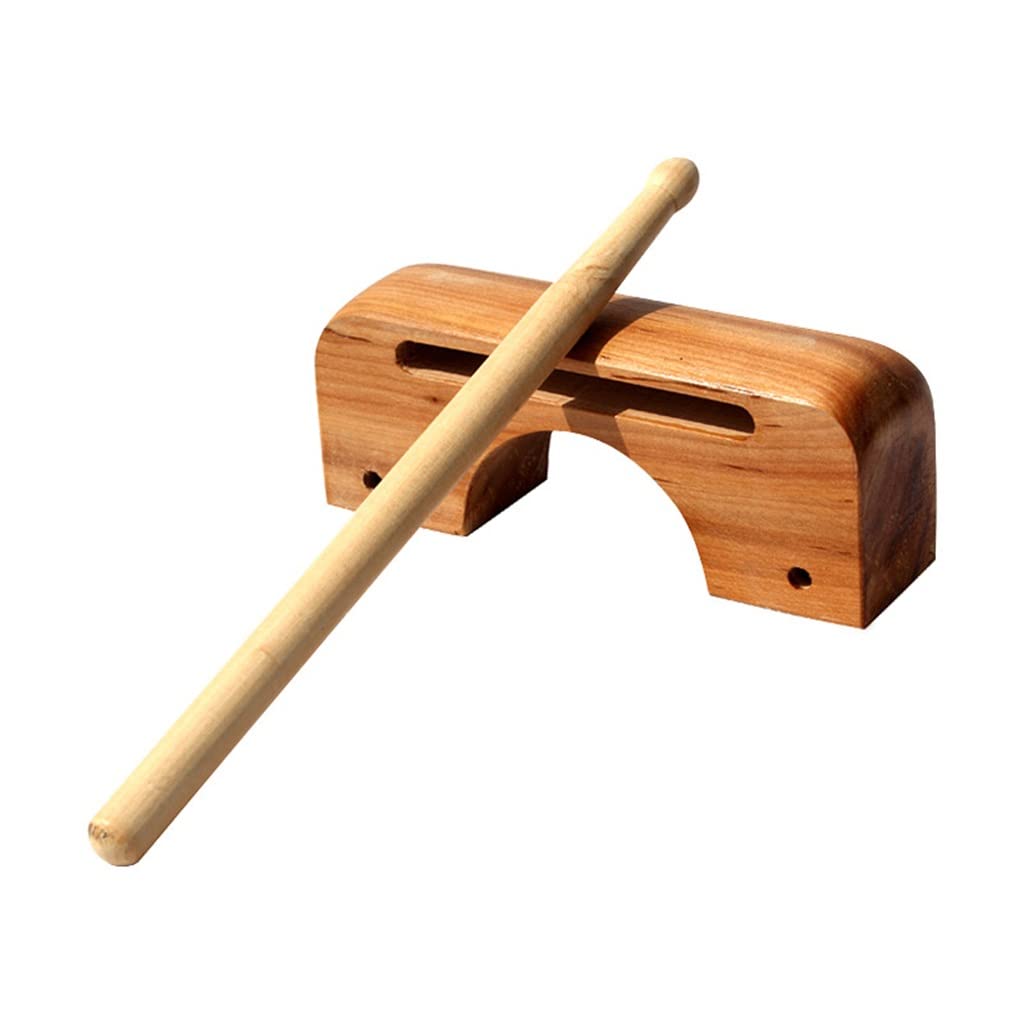 Wood Blocks A Set Of High And Low Bangzi, Bangzi Instruments, Musical Wooden Percussion Instruments, Treble Bass Wooden Fish With Mallet