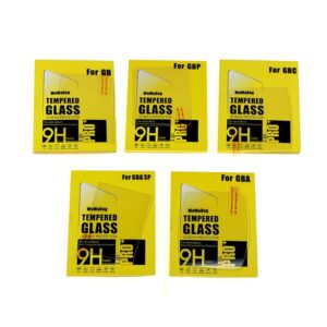 limentea protective glass film anti scratch tempered glass protector for gameboy gb gba gbc gbp gba sp protector film guard (gb)