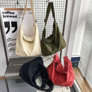 UICIOP Shoulder bag female shopper canvas handbag female large capacity messenger bag female designer handbag (green,One Size)