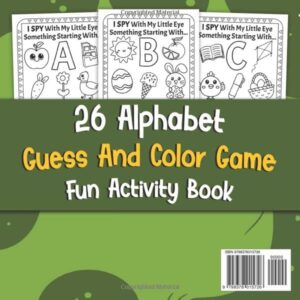 I Spy Easter Book for Kids Ages 2-5: A Fun Easter Guessing Game and Coloring for Little Kids