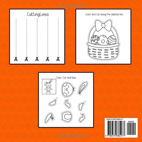 Easter Basket Stuffers for Toddler: Easter Scissor Skills: Activity Book for Toddlers & Preschoolers