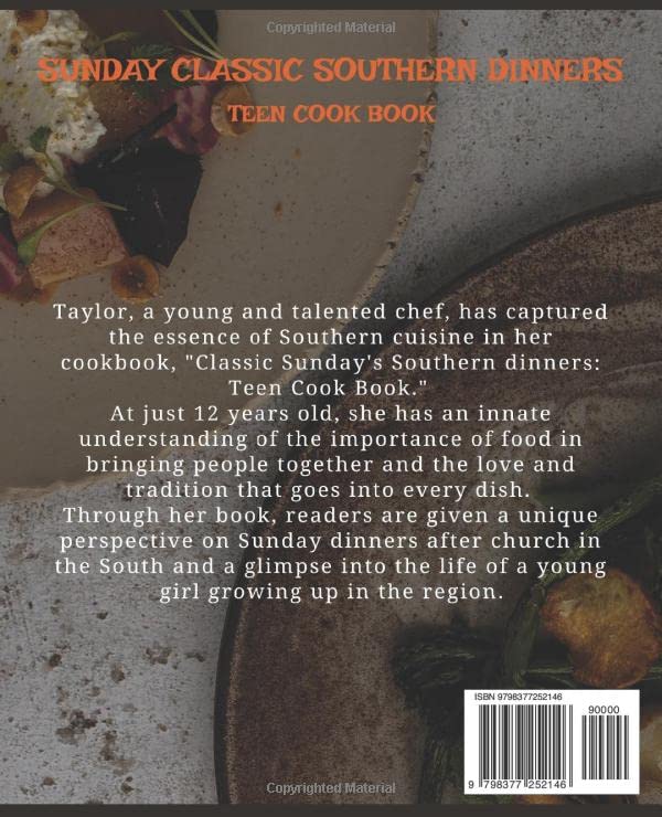 Classic Southern Sunday's Dinners Teen Cookbook