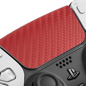 TouchProtect Carbon Red Pro Bundle for PS5 | Dualsense Edge & Standard Dualsense Textured Trackpad Skin Combo Pack.