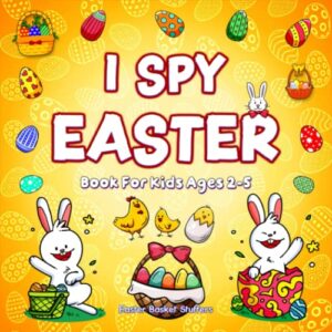 easter basket stuffers: i spy easter book for kids ages 2-5: a to z coloring and guessing activity for children