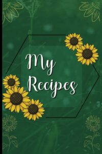 my recipes - write your own recipe book: blank recipe book ideal for home cooking and baking. spring theme