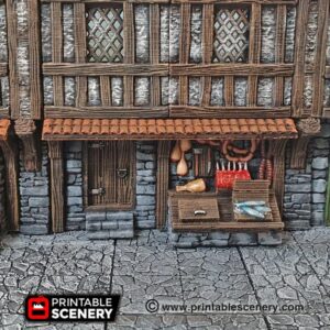 Town Shop Front Set DND Terrain for Dungeons and Dragons Terrain, D&D, Pathfinder, Warhammer 40k, Miniatures, D and D, Dungeons and Dragons Gifts, Dungeon Master